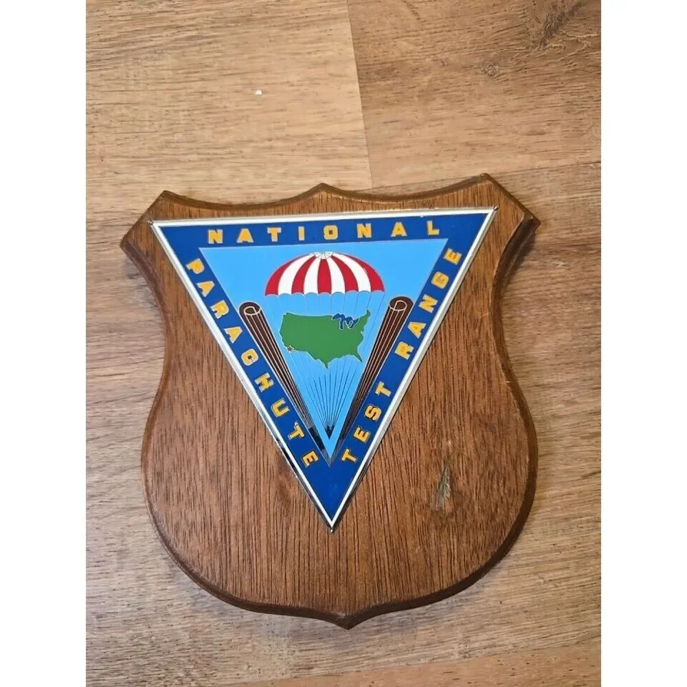 Vintage US NAVY Ship Plaque NATIONAL TEST RANGE Wooden Military‎ Memorabilia